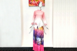Vietnamese long dress- Scenery 1